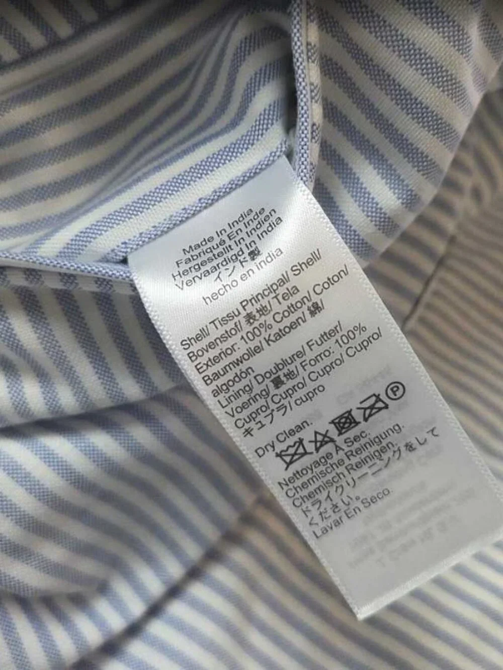 New 42R J.Crew Crosby classic-fit suit jacket in Portuguese cotton oxford stripe